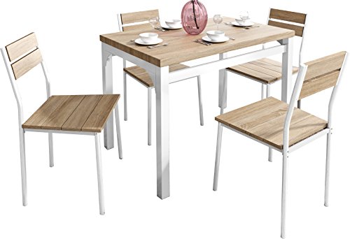 Set d'une table design rectangulaire 110 cm et ...