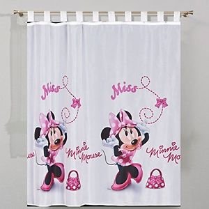 Rideau/voilage minnie mousse pink 150cm x 157 cm