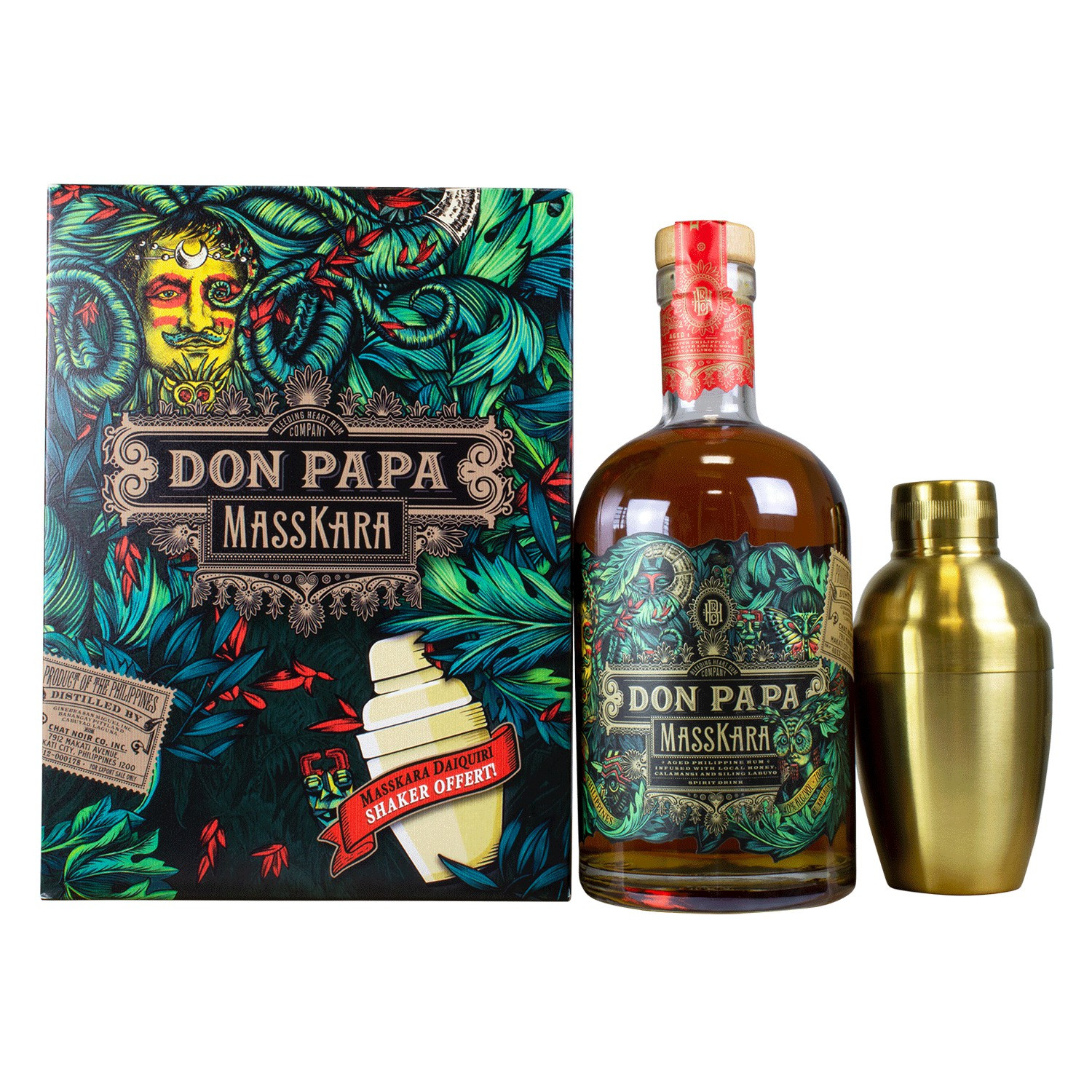 Whisky Masskara shaker DON PAPA
