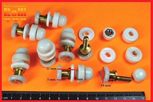 8 Roulettes rouleau roue galet de la porte de c...