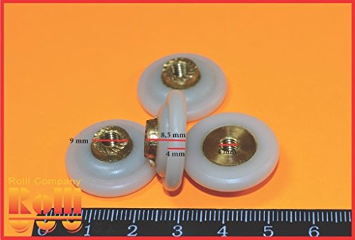 4 rouleaux pour porte coulissante dans la douch...