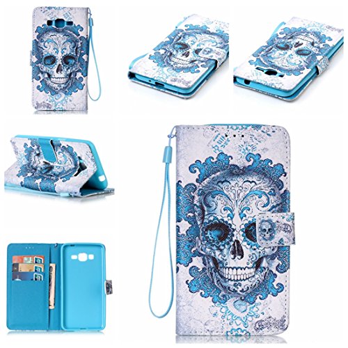 Chreey Coque samsung galaxy grand prime (sm-g530h / sm-g531f) (5 pouces),pu cuir portefeuille etui housse case cover ,carte de crédit fentes pour ,idéal pour protéger votre téléphone 4828790502216 (4828790502216)