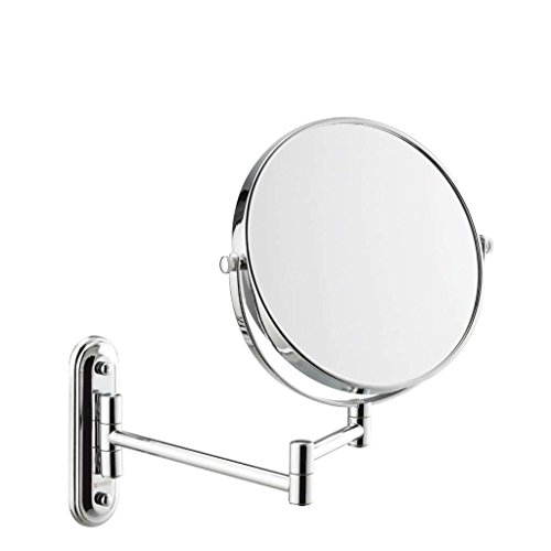 Cuivre salle de bain miroir pliant télescopique miroir mural miroir miroir de courtoisie salle de bains miroir grossissant cosmétique 4846577309339 TIAMO Bathroom mirror