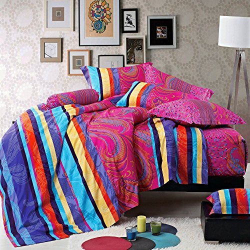 100% coton sergé impression réactive literie qu...