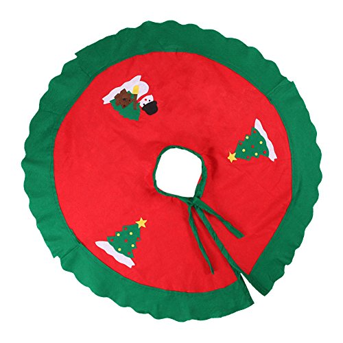 90cm couvre-pied sapin jupe bonhomme de neige a...