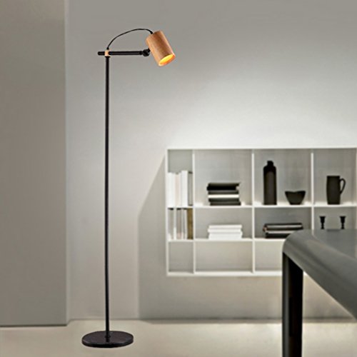 Lampadaires HOME Creative / bois massif / vertical / lampe de table / rétro / industriel vent / salon / lampes / américain / Chambre / chevet / lampadaire ( couleur : Blanc ) code EAN 4890609640570 