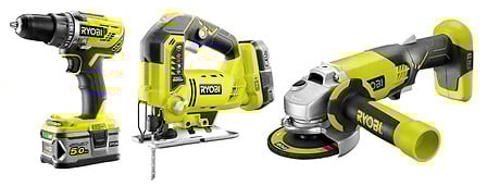 RYOBI Coffret 3 outils - Perceuse-visseuse - Sc...