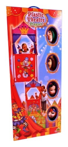 Slam International - 17183 - marionnette et théâtre - théâtre en plastique + 4 marionnettes code EAN 4893094718328 