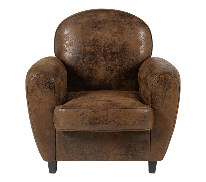  Fauteuil Vintage  CLUB tissu microfibre marron code EAN 4894223228114 