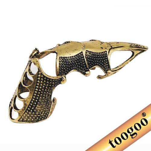 Bague metallique en bronze style punk d'armure ...