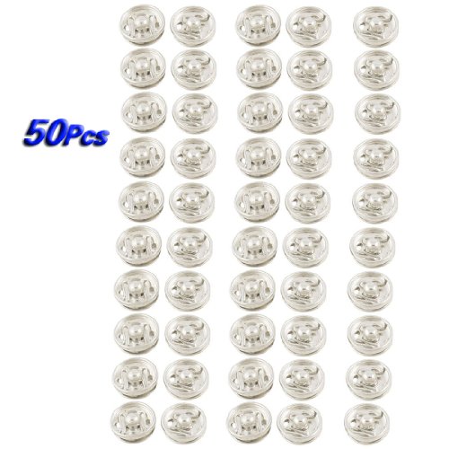 50 pcs 10mm boutons de presse de vetements gouj...