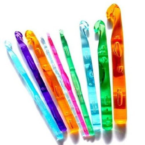 SODIAL (R)9pcs crochets tricot aiguilles en Pla...