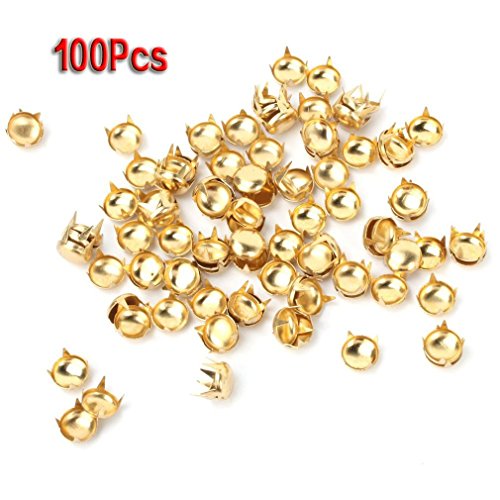 100pcs mšštal rivet clou 6mm rond diy accessoir...