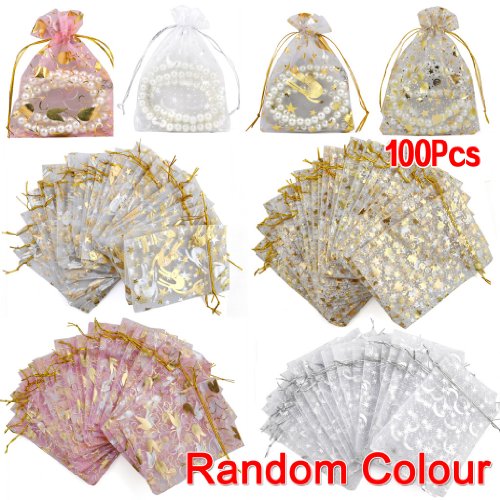 100pcs melange organza pochette cadeau mariage ...