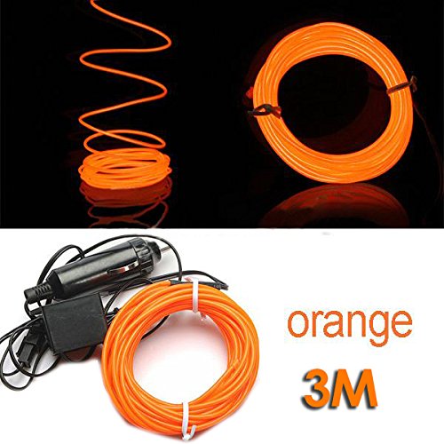SODIAL (R) 3M EL flexible Fil Neon Par LED Ligh...