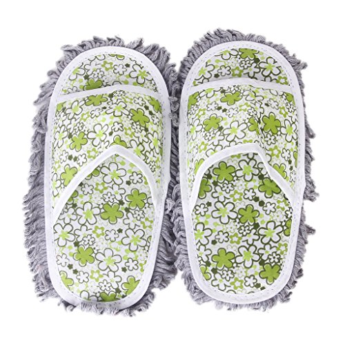 SODIAL(R) 1paire depoussierage balai chaussons chaussures nettoyant a plancher nettoyage code EAN 4894462139615 