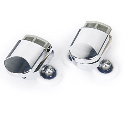 Paire de roues roulettes rouleaux de porte de d...