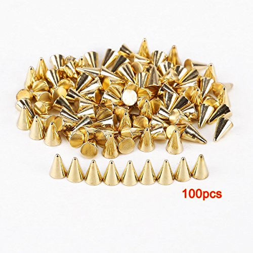 100pcs pic clous/rivets punk studs plastique 6x...