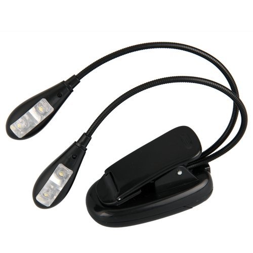Mini lampe flexible 4 leds a pince pr pupitre p...