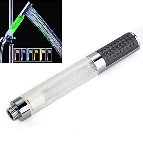 Pomme de douche capteur thermique lumiere led m...