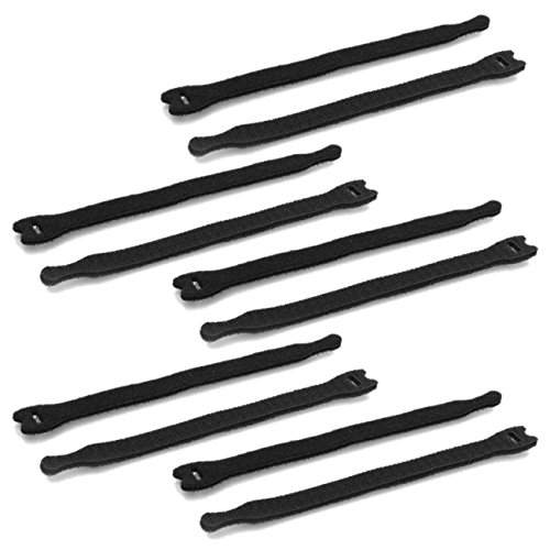 10 bande velcro noir dechirement 20 cm fixation...