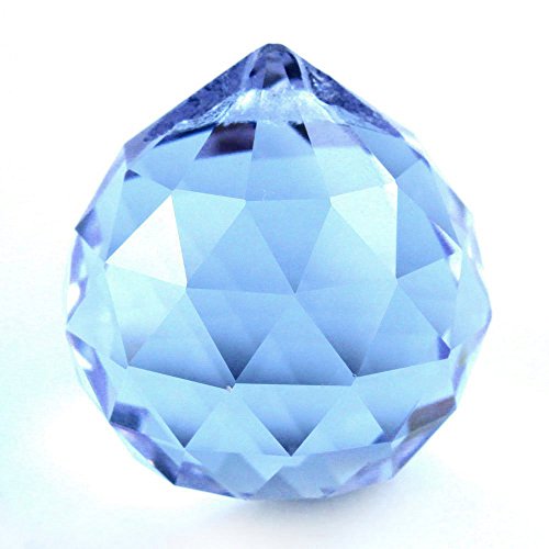 30mm vintage bleu cristal feng shui boule