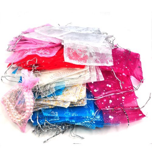 100 mixtes organza faveur de mariage sacs des c...