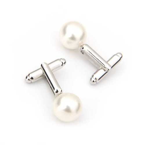 1 paire ronde faux perle hommes costumes metal ...