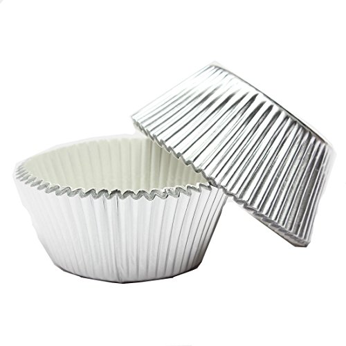 50 pcs argent papier gobelet de gateau petit ga...