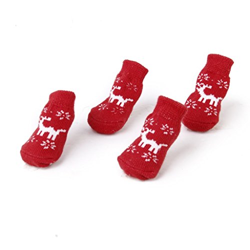 Ensemble de 4pcs chaussettes antiderapantes mot...