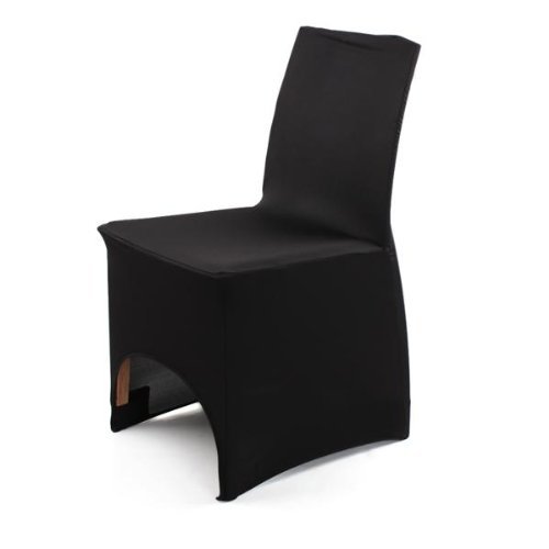 Housse de chaise noir en lycra extensible deco ...