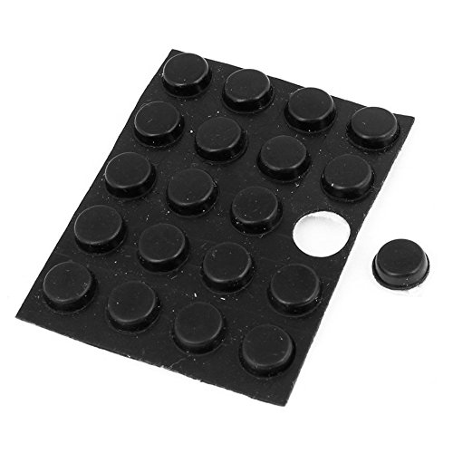 Meubles ronde 7mmx2.5mm coussinet de pied adhes...