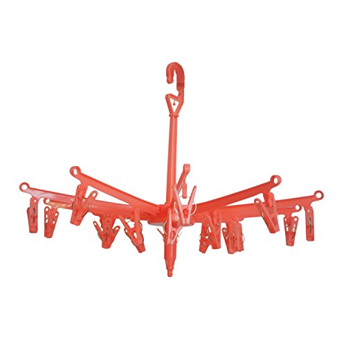 TOOGOO(R) Menages peche rose pliant 20 cheville...