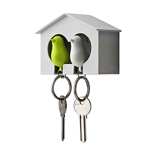 TOOGOO(R) Couple Paire Moineau Oiseau Maison Ni...