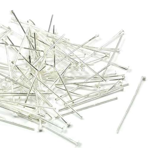 Lot 250-en-1 clous tete plate 30 mm argente