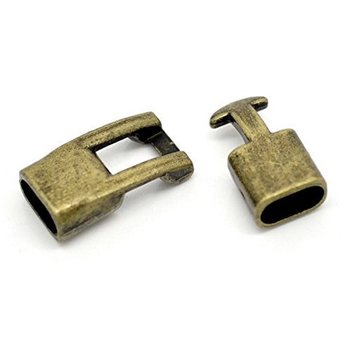 5 fermoirs toggles couleur bronze 24x12mm pour ...