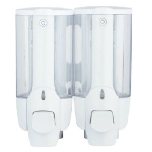 Blanc bathroom wall double douche savon distrib...