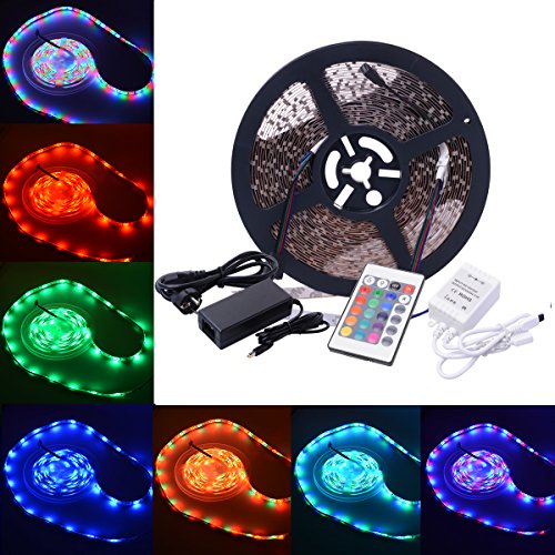 10m 3528 ip20 rgb 300 led bande ruban + écran t...