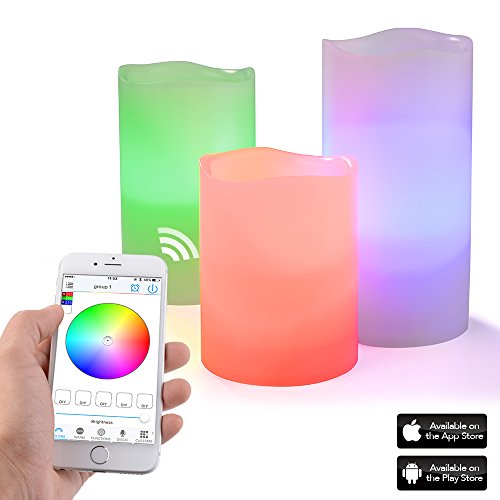 Virgo lumière led bougies bluetooth intelligent...