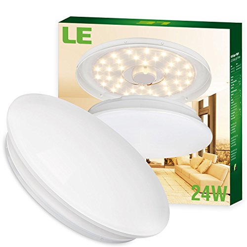 LE Plafonnier LED 24W Ø41cm, Lampe de Plafond 2...