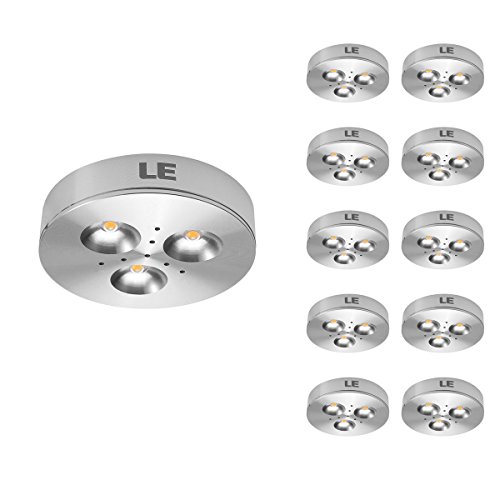 LE Lot de 10 unités, 3W LED Éclairage sous plac...