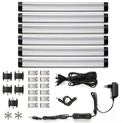 LE Lot de 6 Lampes de Placard, Éclairage sous C...