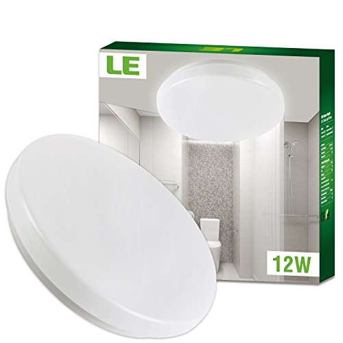 LE Plafonnier LED 12W, Lampe de plafond Impermé...