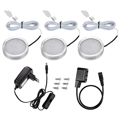 LE Lot de 3 Unités, Lampe Sous Placard 6W au to...