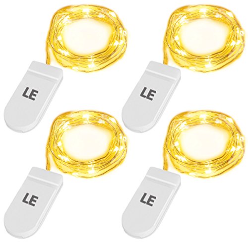 LE Lot de 4 unités, Guirlande Lumineuse étoilée...