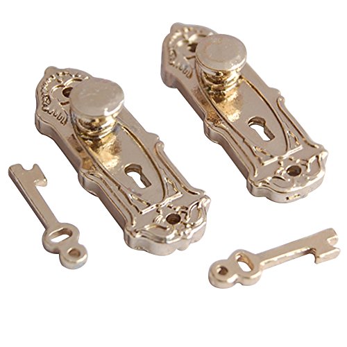 1/12 Miniature Dollhouse Vintage Serrures de po...