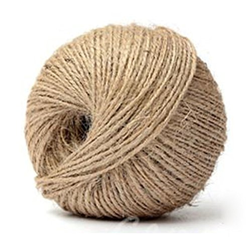 SODIAL(R) Corde de chanvre - TOOGOO(R)80 M 3Ply hessienne rustique toile de jute corde Jute ficelle accroche decor de mariage code EAN 4894560209449 