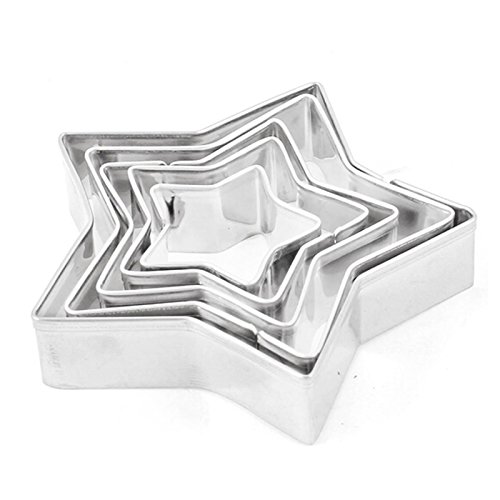 Cookie Cutter - TOOGOO(R) 5 Pcs acier alliage a...