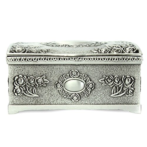 Boite a bijoux - TOOGOO(R)Vintage Noir Argent B...