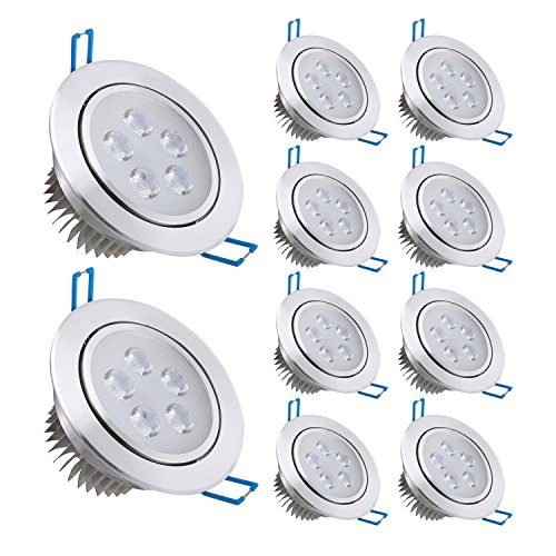 Lot de 10 spots encastrables led 5w projecteur ...